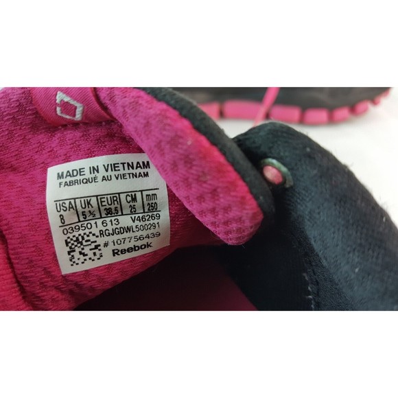 Reebok Women's Size 8 RealFlex Fusion TR 3.0 Running Shoe,Black/Pink V4626 - Picture 8 of 8